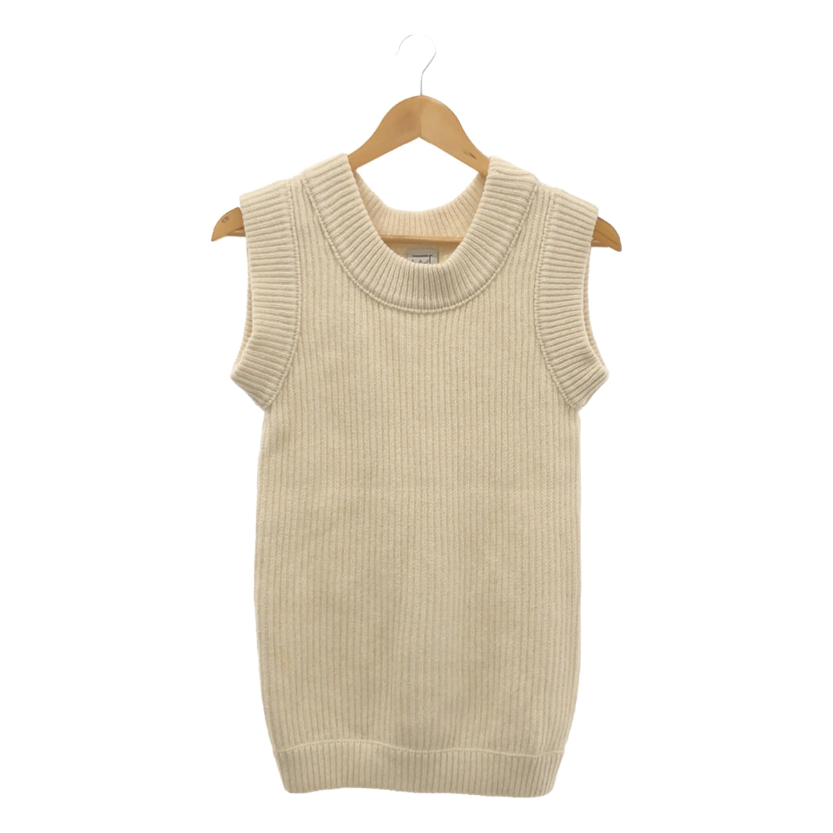 BASErange | Rib knit vest | XS-S | White | Women's