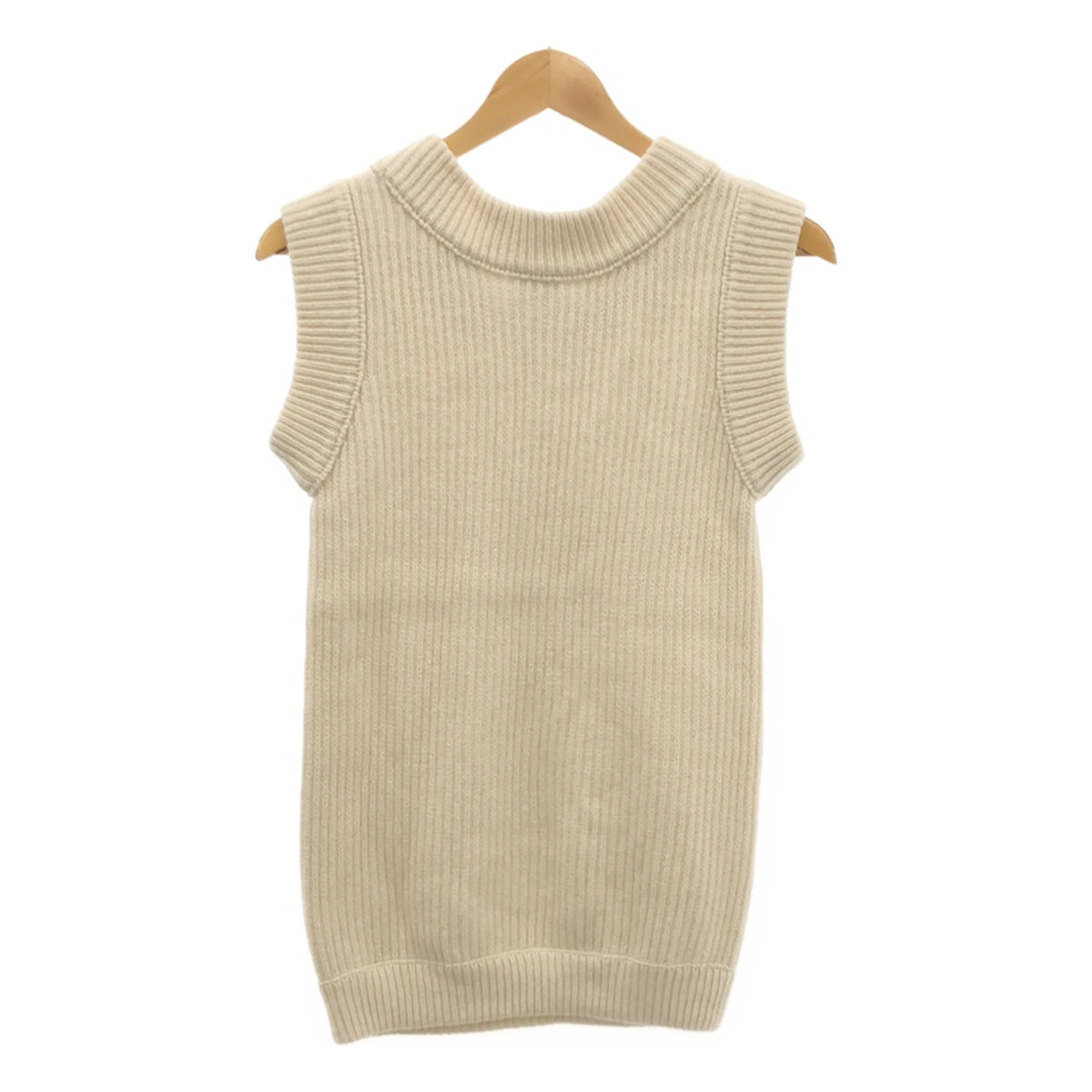 BASErange | Rib knit vest | XS-S | White | Women's