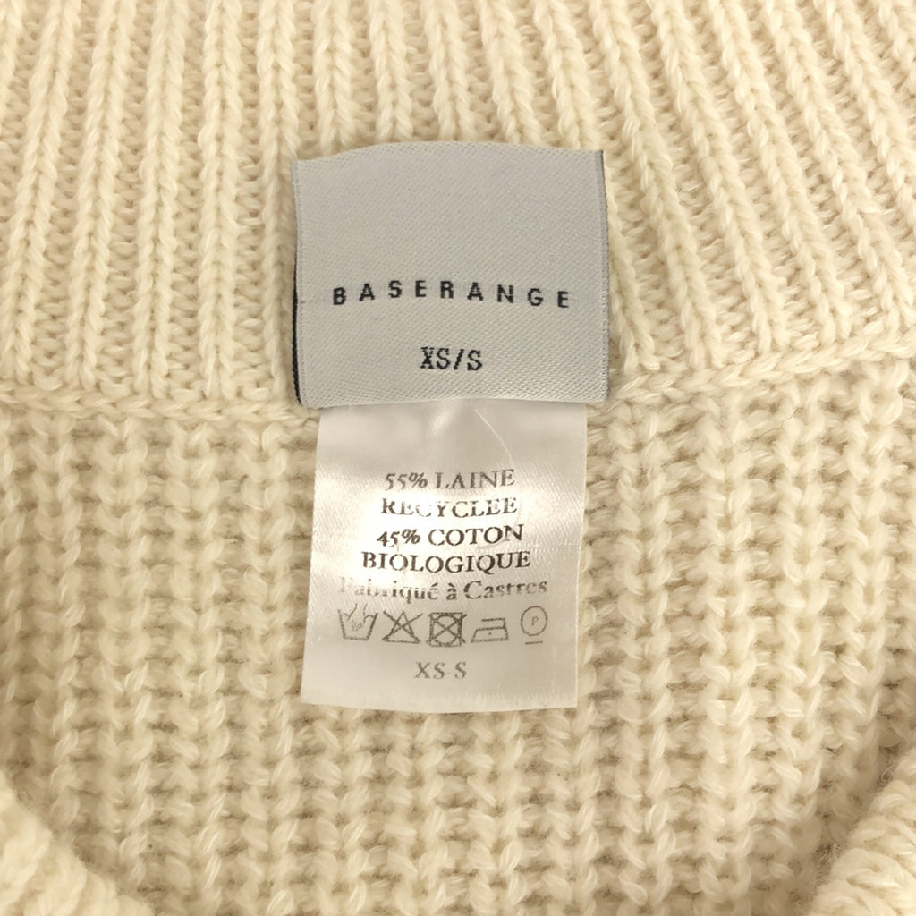 BASErange / ベースレンジ | リブニット ベスト | XS-S | ホワイト | レディース