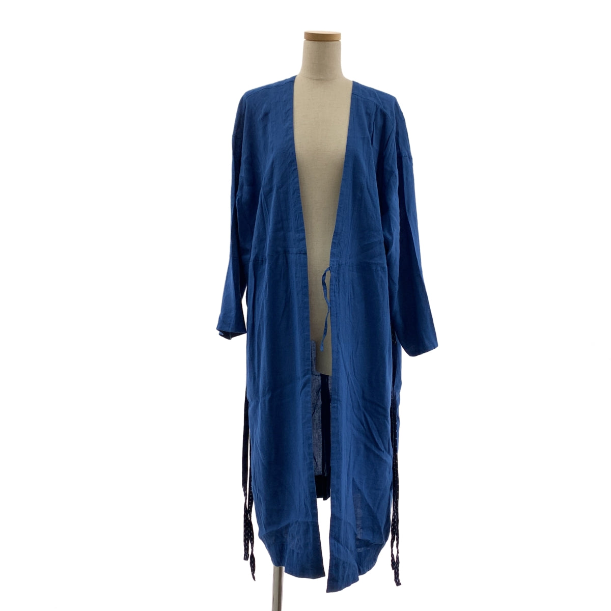 BEAMS / 빔스 | Planets / CATHRI Gown Dress 린넨 랩 롱 원피스 | S |
