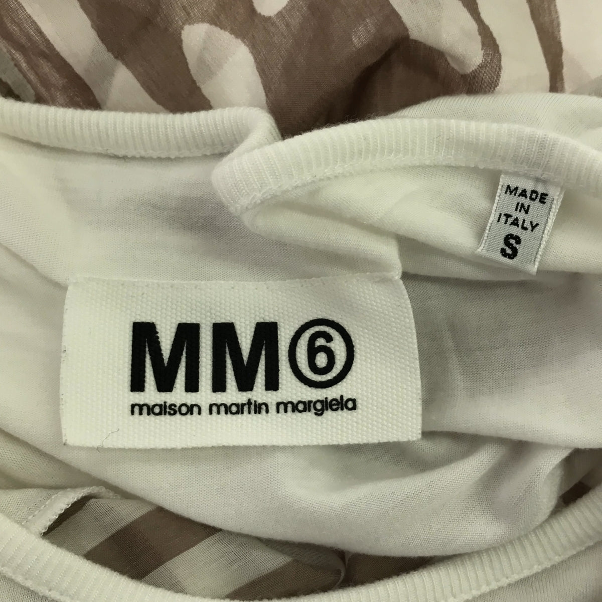 MM6 Maison Martin Margiela / MM6 Maison Martin Margiela | 2009SS | Kokonoe mixed material printed cut and sew | S | Women's