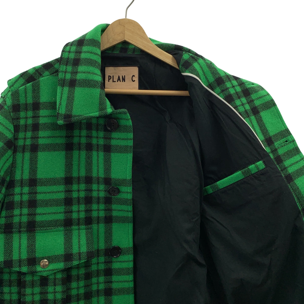 Plan C / 플랜시 | 울 체크 재킷 | 38 | 여성