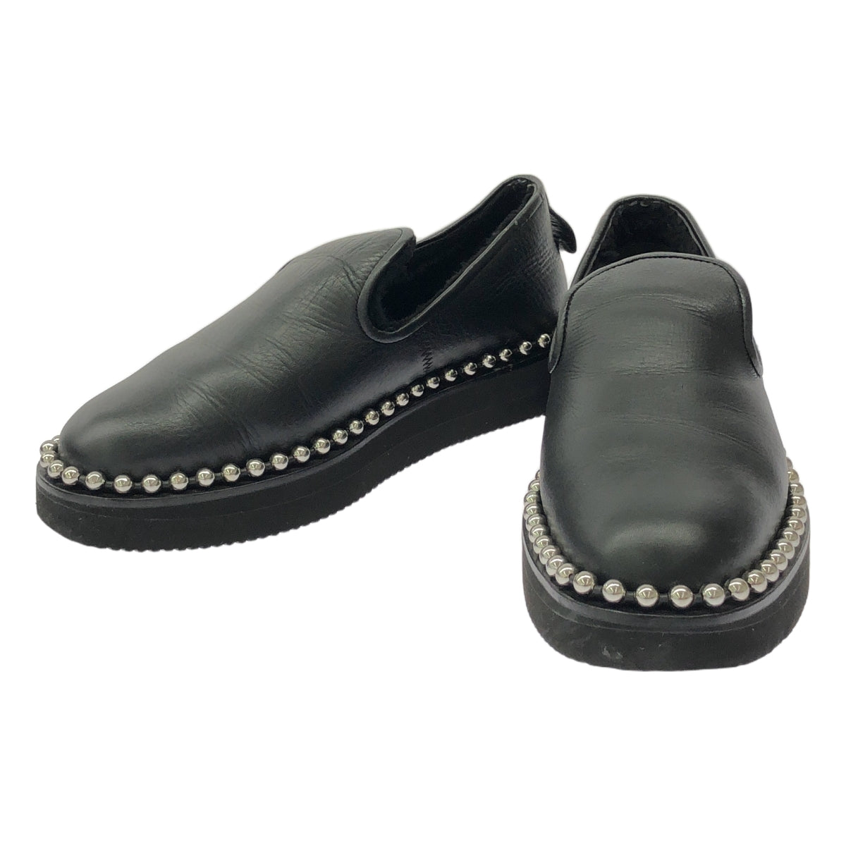 ALEXANDER WANG / アレキサンダーワン | ビジュー厚底スニーカー | 37 1/2 | ブラック | レディース