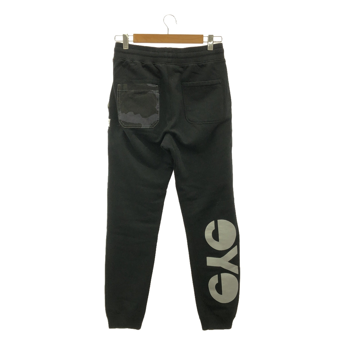eye JUNYA WATANABE COMME des GARCONS MAN / アイジュンヤワタナベ マン | 2023SS | Reigning Champ スウェット パンツ カスタマイズ × 綿ナイロンリッププリント | S | ブラック | メンズ