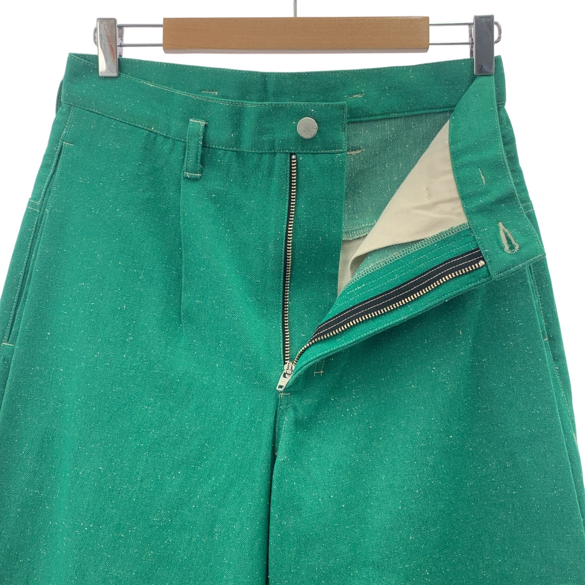 SHINYA KOZUKA | 2023SS | Nep 寬版錐形褲 | M | 綠色 | 男款