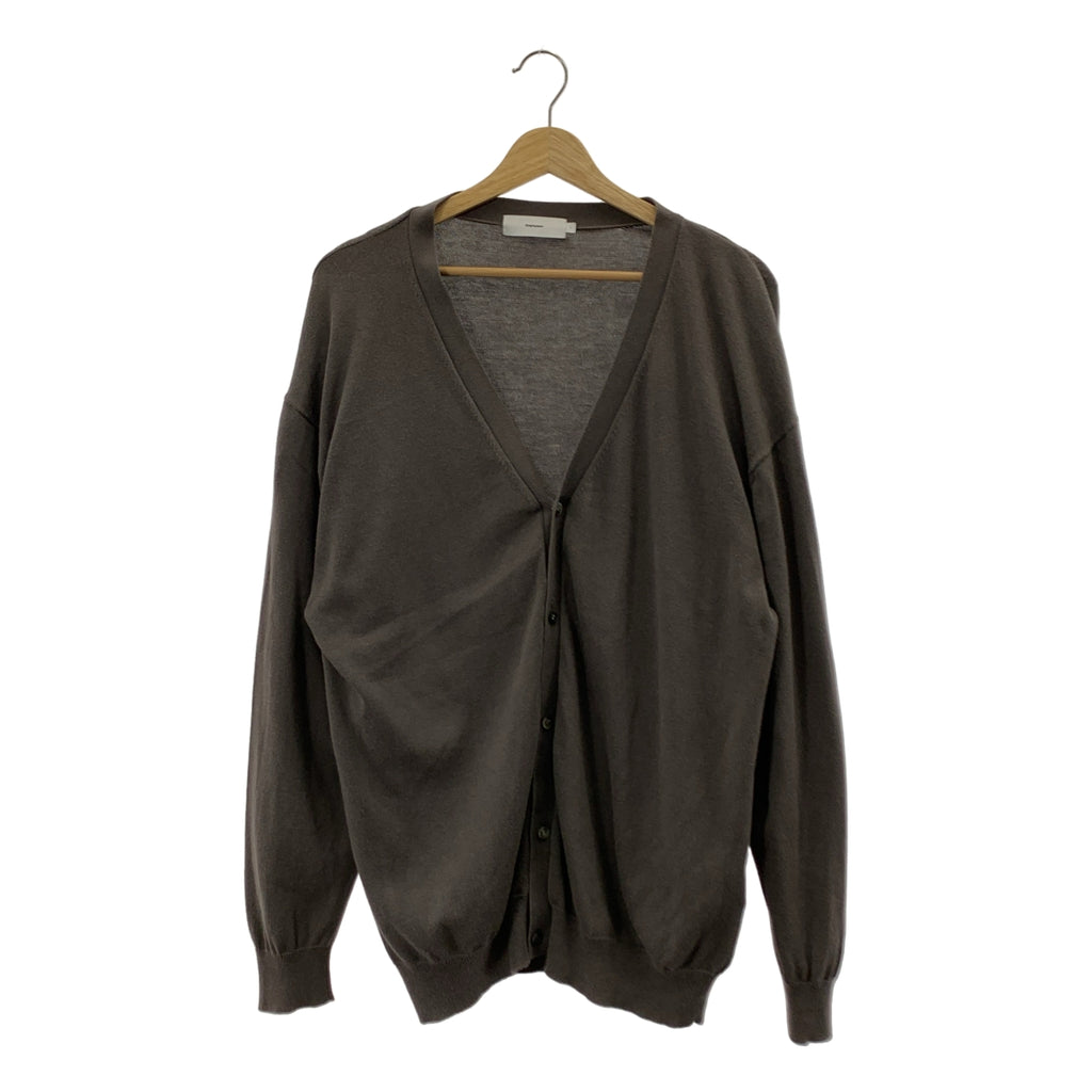 Graphpaper / グラフペーパー | Suvin Cardigan コットン Vネック カーディガン | 1 | グレー | メンズ