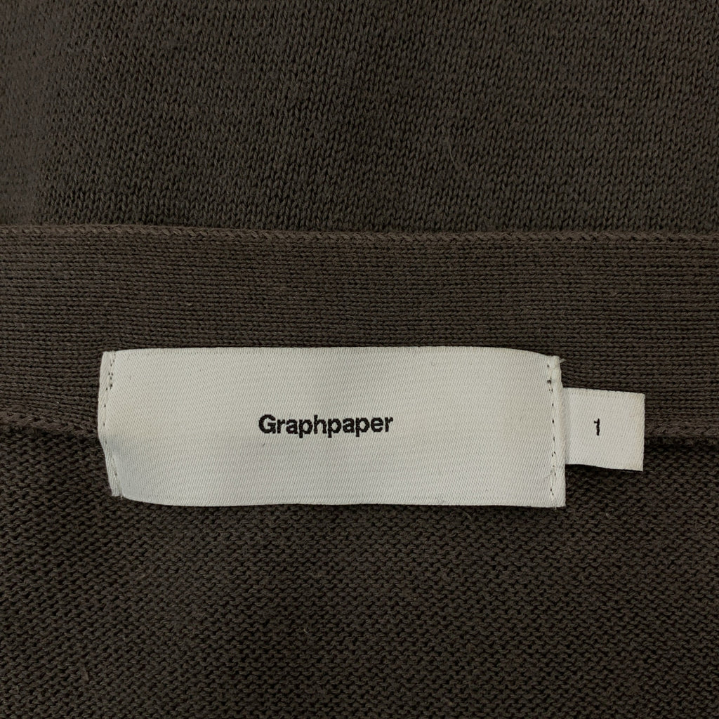 Graphpaper / グラフペーパー | Suvin Cardigan コットン Vネック カーディガン | 1 | グレー | メンズ