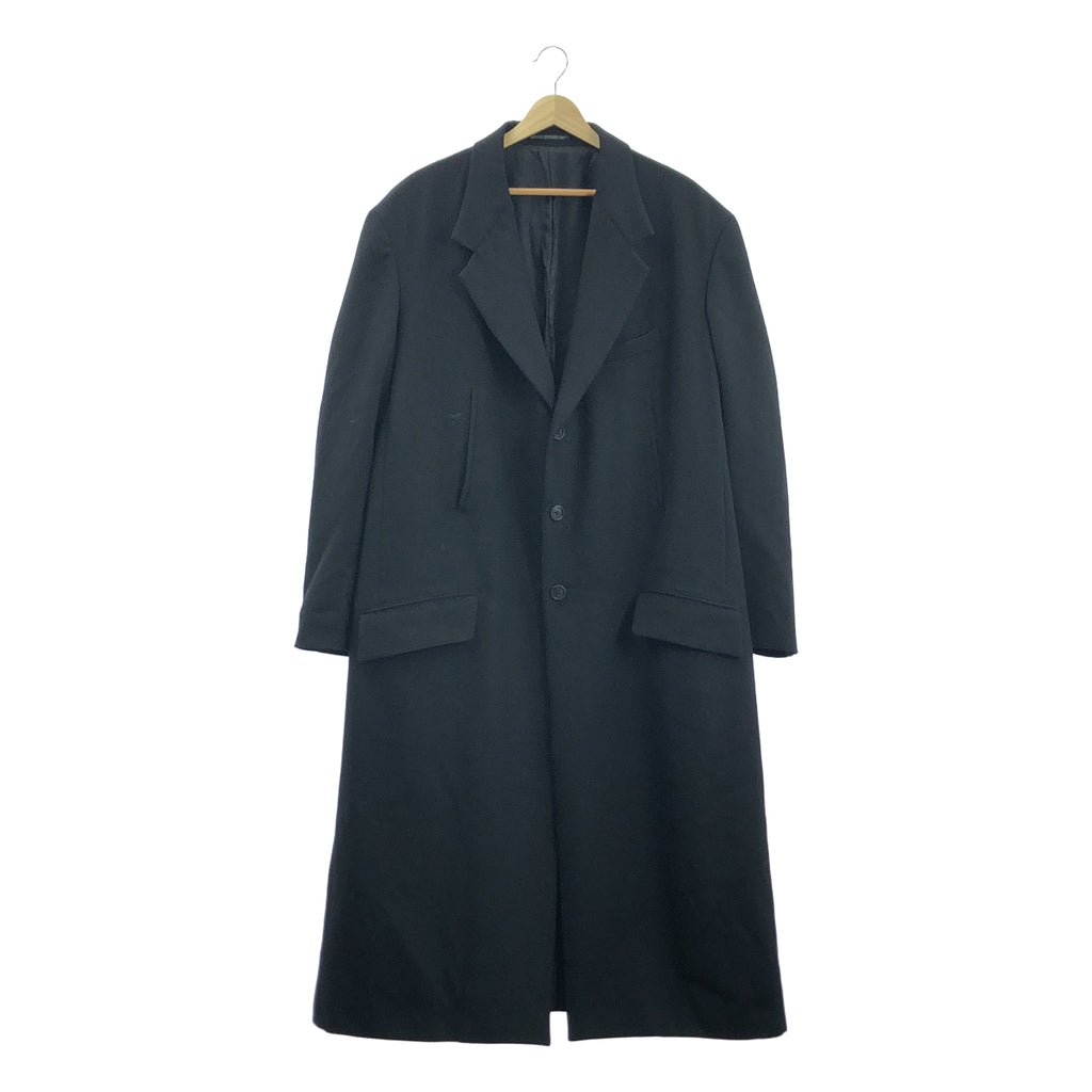 【美品】  YOHJI YAMAMOTO POUR HOMME / ヨウジヤマモトプールオム | 2023AW | K-5ポケットロングJKT コート / 総裏地 | 1 | ブラック | メンズ