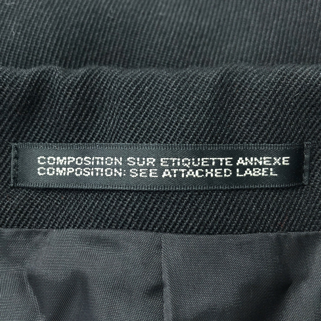 【美品】  YOHJI YAMAMOTO POUR HOMME / ヨウジヤマモトプールオム | 2023AW | K-5ポケットロングJKT コート / 総裏地 | 1 | ブラック | メンズ