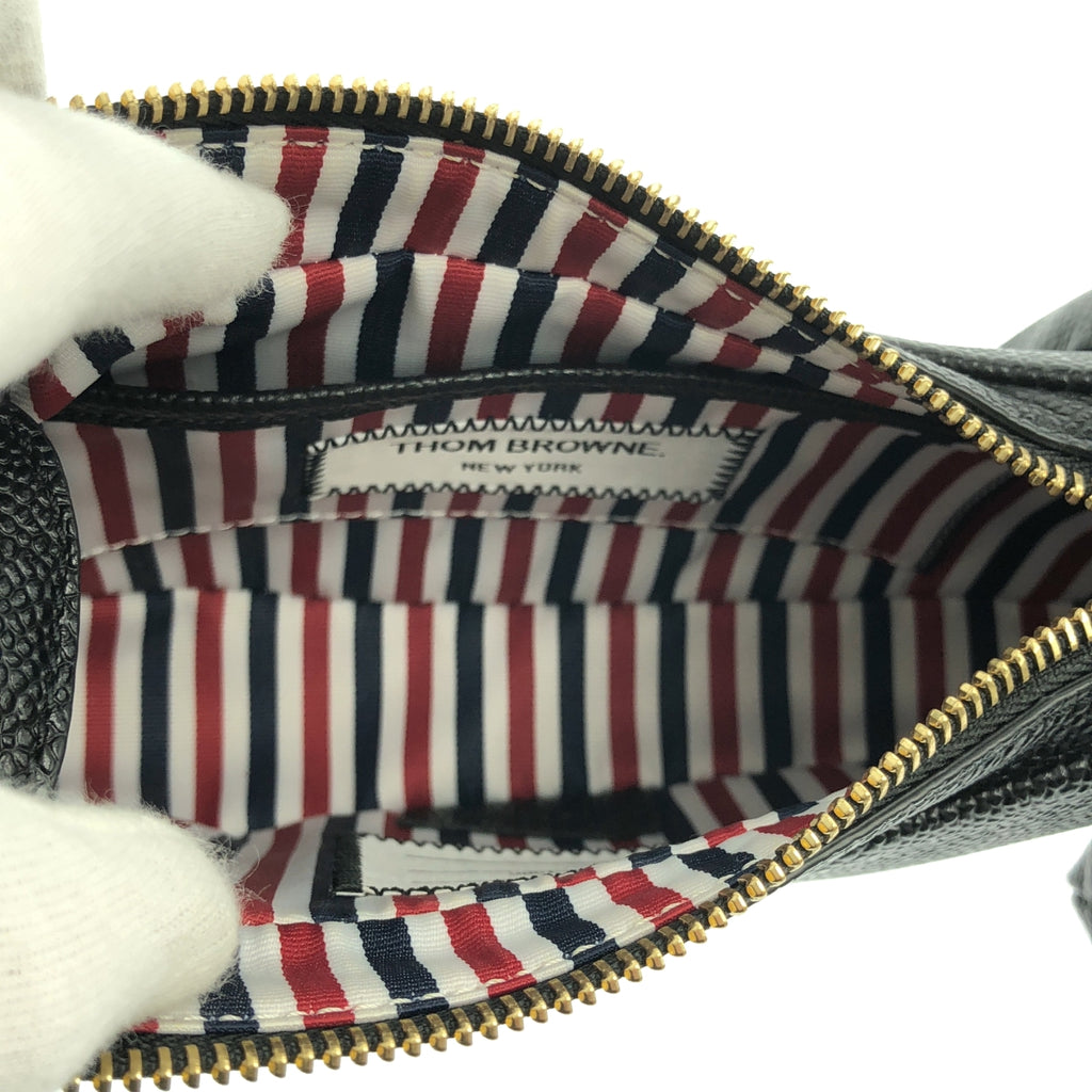 【成色極佳】THOM BROWNE | 鵝卵石紋迷你 Hector 小狗手提包 | 黑色 | 女士