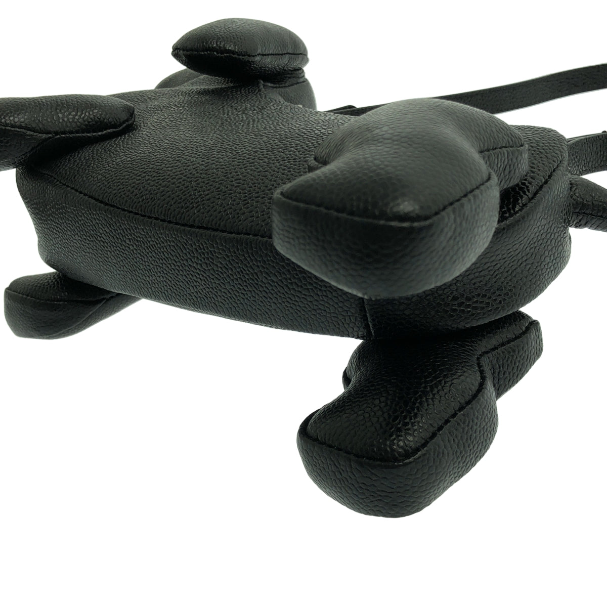 【成色極佳】THOM BROWNE | 鵝卵石紋迷你 Hector 小狗手提包 | 黑色 | 女士