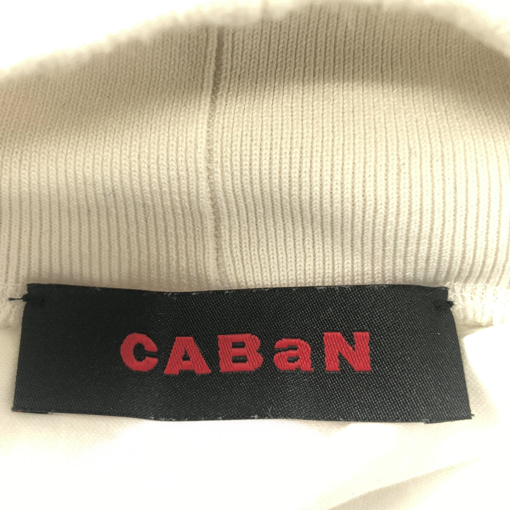 CABaN / 캐빈 | 코튼 모의 목 롱 슬리브 풀오버 | F | 남성