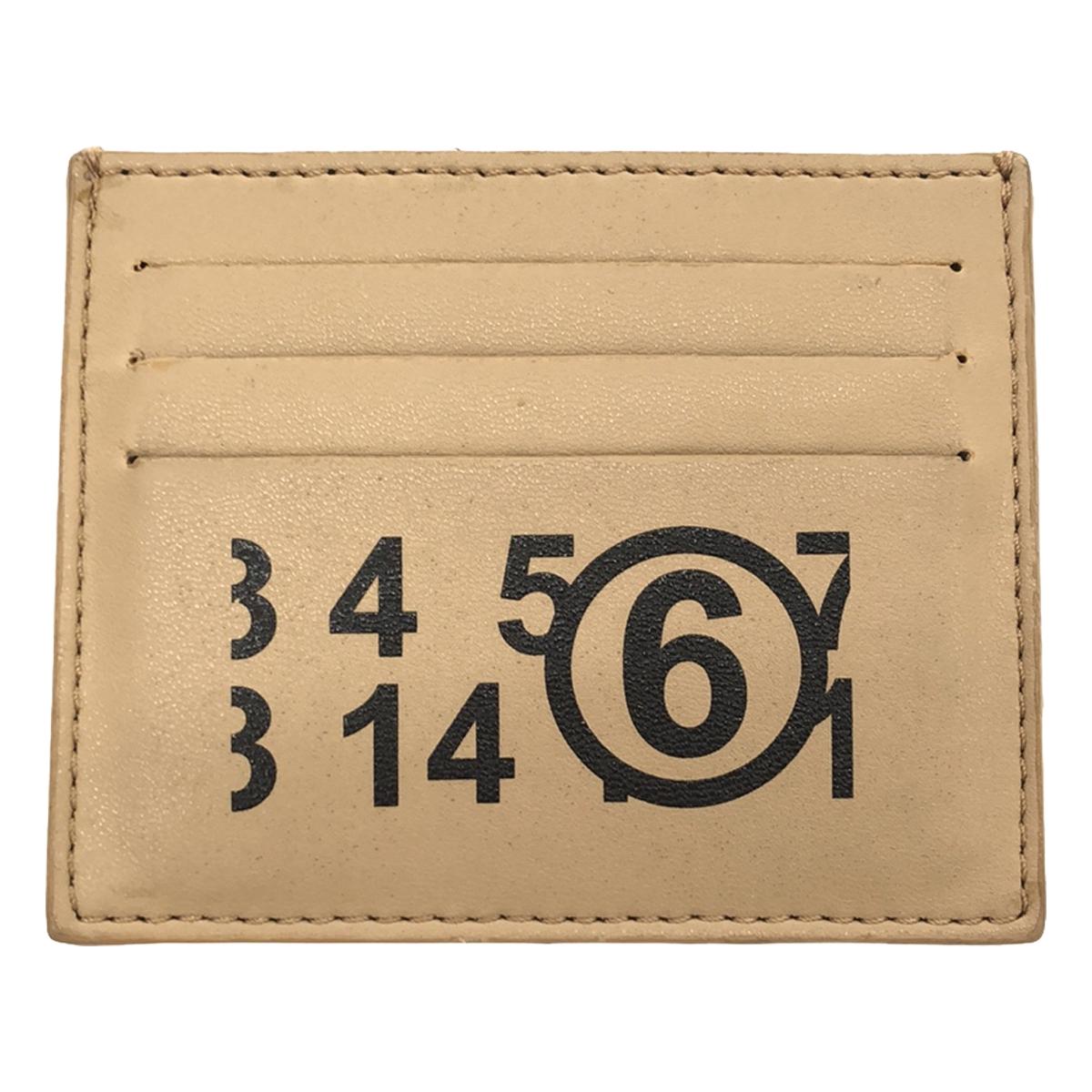 MM6 Maison Margiela | Logo leather card case |