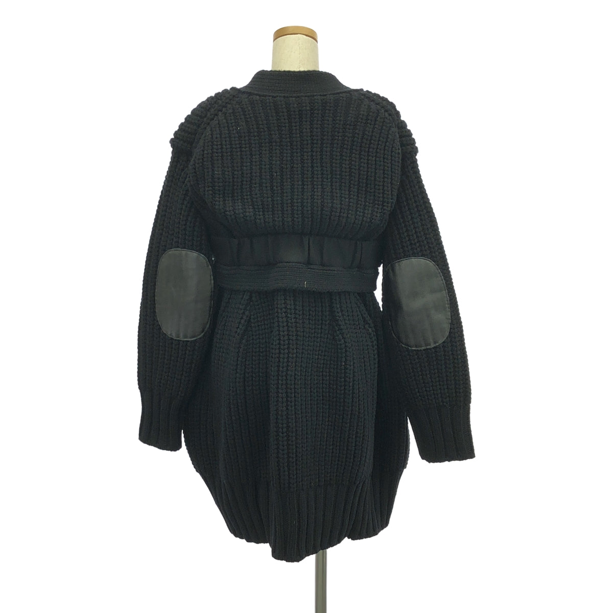 sacai / サカイ | エルボーパッチ ロングカーディガン | 1 | レディース