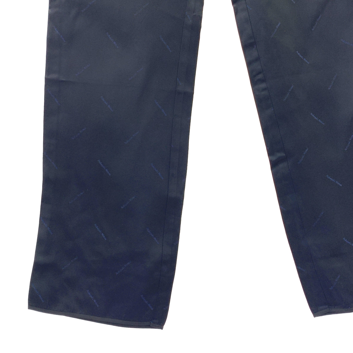 【美品】  Nobuyuki Matsui / ノブユキマツイ | レーヨン ライニング イージーパンツ | 3 | ネイビー | メンズ