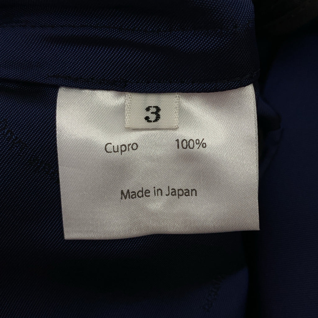 【美品】  Nobuyuki Matsui / ノブユキマツイ | レーヨン ライニング イージーパンツ | 3 | ネイビー | メンズ