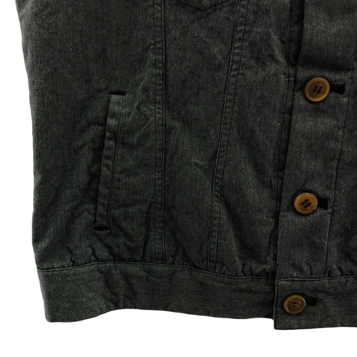 robe de chambre COMME des GARCONS / ローブドシャンブルコムデギャルソン | 2003SS | 製品染め 裁断 コットン混 ベスト | M | レディース