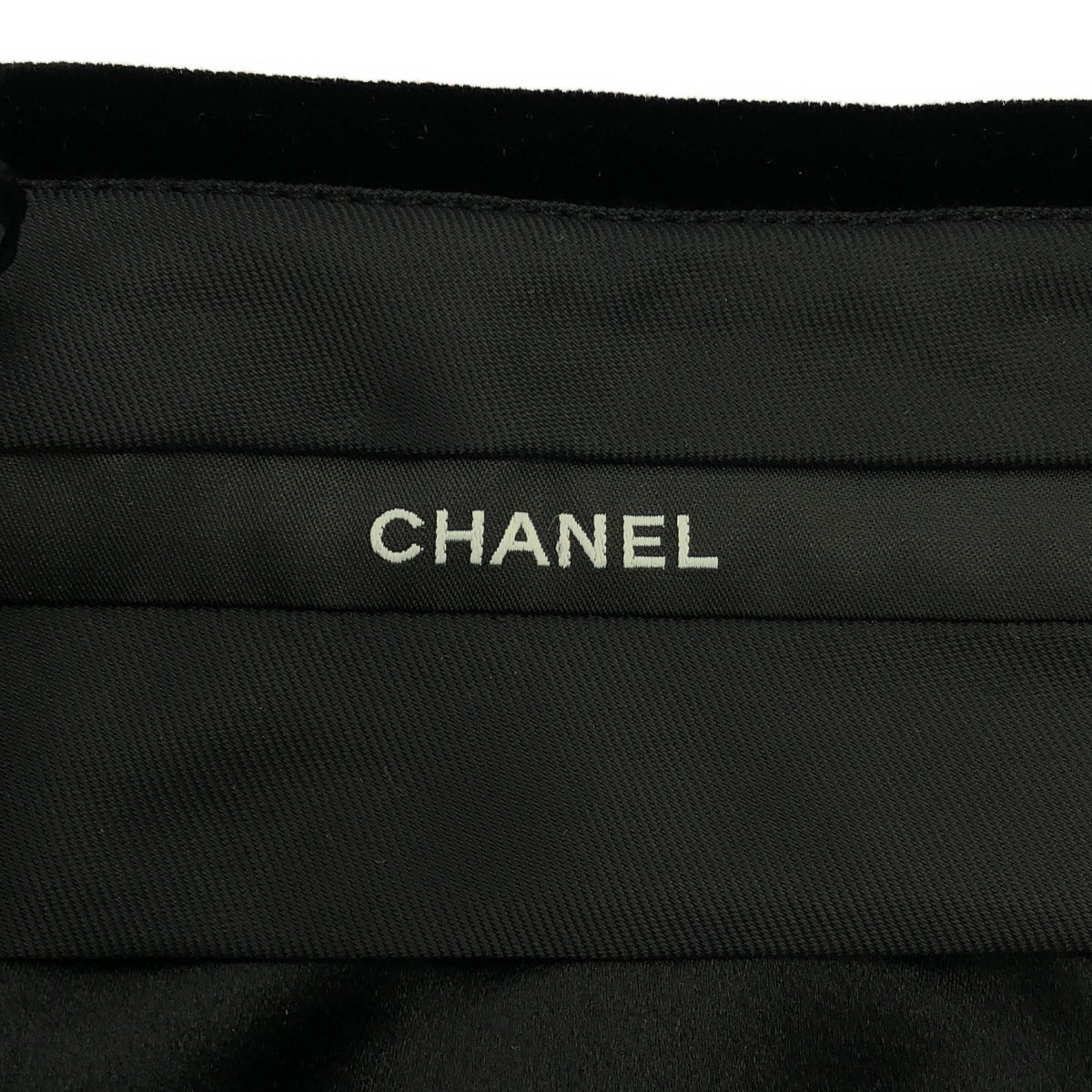 香奈兒 |天鵝絨 Coco Mark 馬褲 |尺寸 38 |黑色 |女性的
