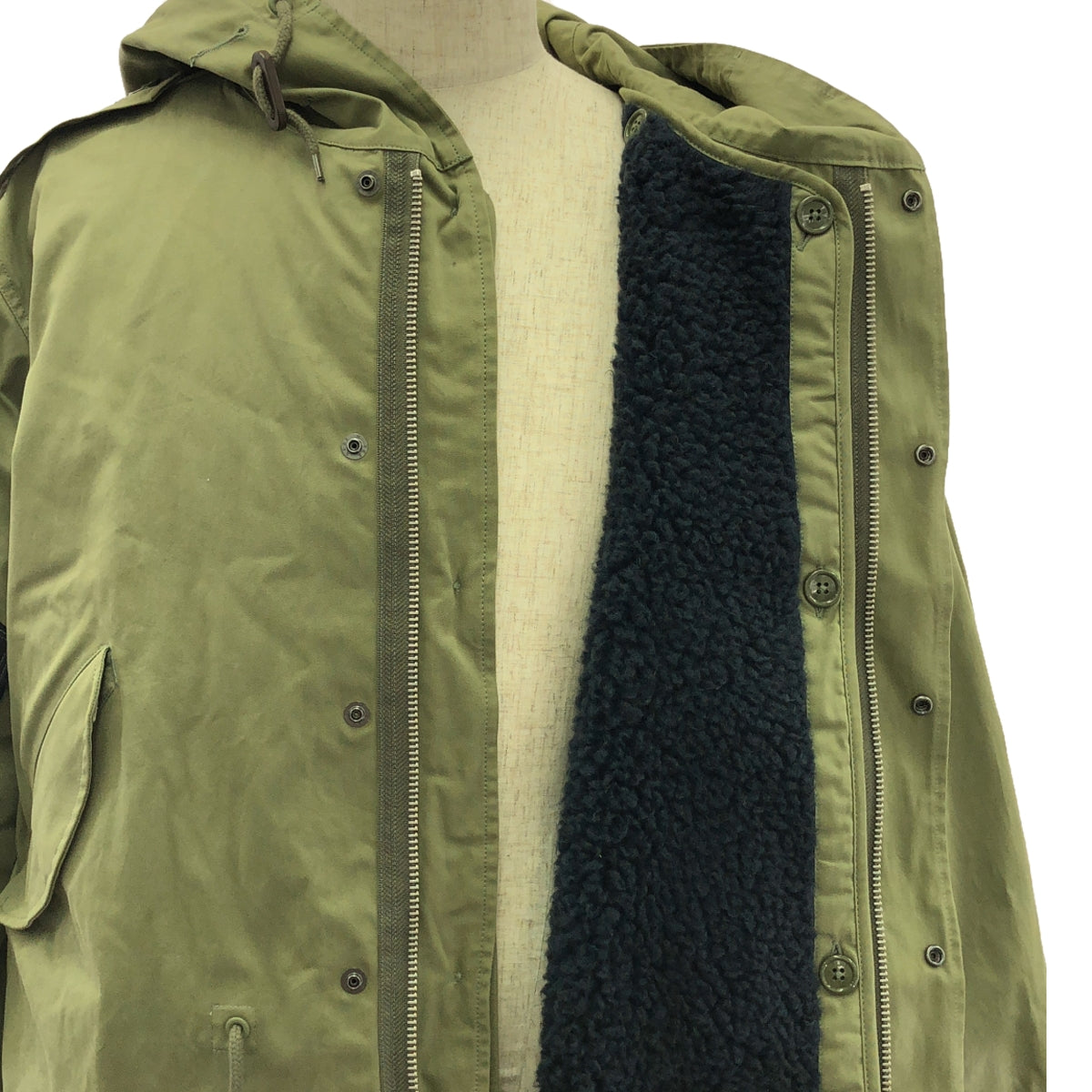 【新品】  RAF SIMONS / ラフシモンズ | 2020AW | ×FRED PERRY DETACHABLE LINER PARKA グラフィック プリントパッチ ライナー付き モッズコート | XS | カーキ | メンズ