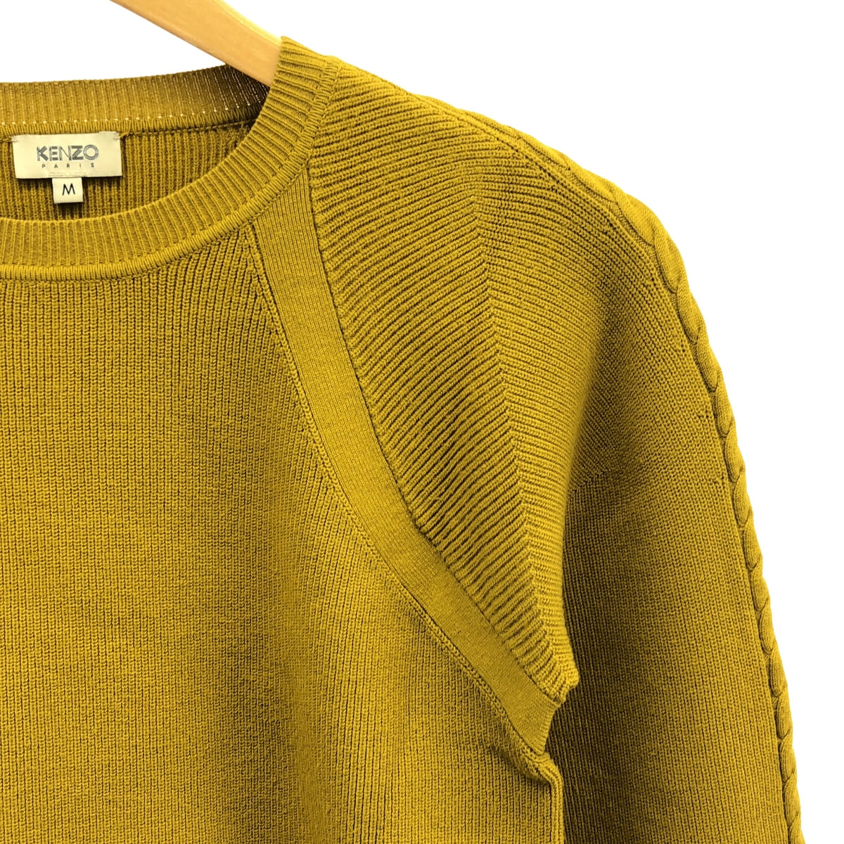 KENZO | Raglan Rayon Knit | M | Mustard | Women's