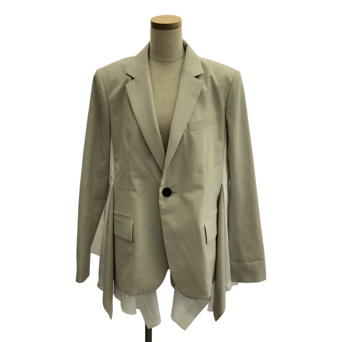 sacai / Sacai | 2024秋冬 |西裝 x 棉府綢夾克 | 2 |本色 |女性的