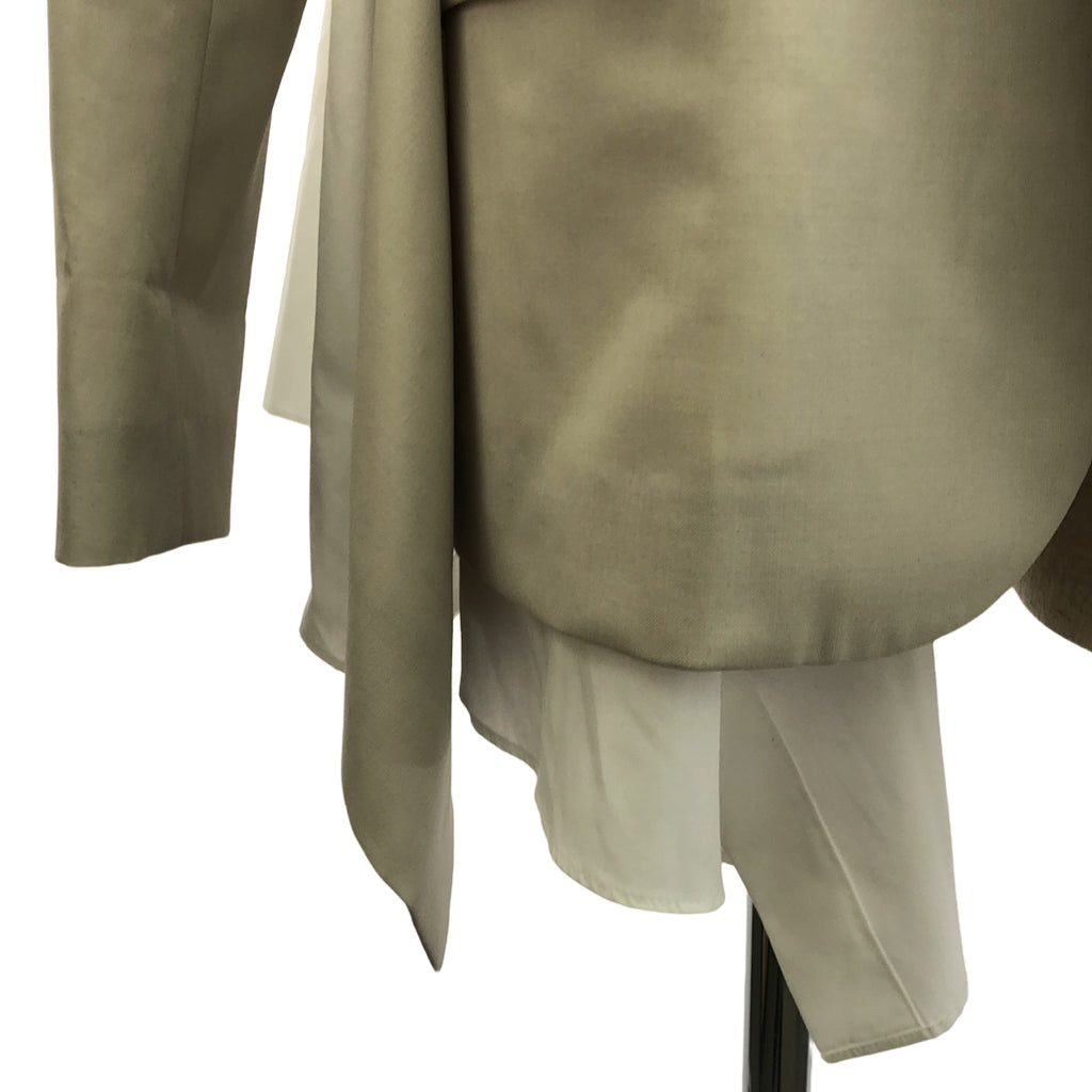 sacai / Sacai | 2024秋冬 |西裝 x 棉府綢夾克 | 2 |本色 |女性的