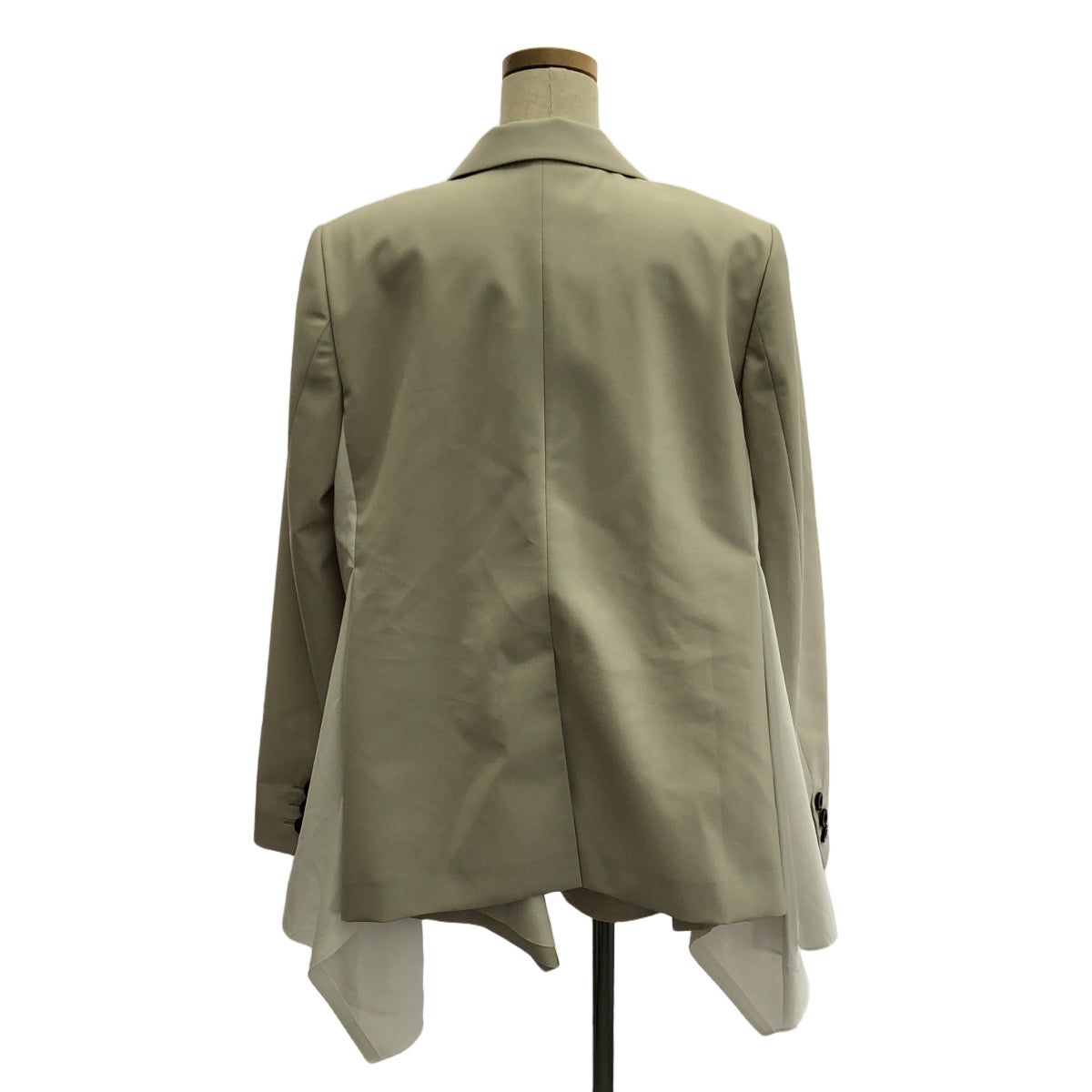 sacai / Sacai | 2024秋冬 |西裝 x 棉府綢夾克 | 2 |本色 |女性的