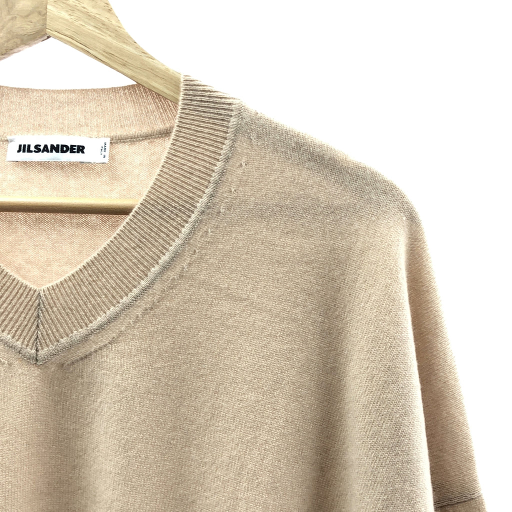 JIL SANDER / ジルサンダー | Vネック カシミヤ ニット | S | レディース