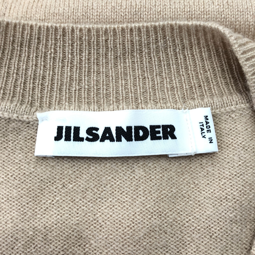 JIL SANDER / ジルサンダー | Vネック カシミヤ ニット | S | レディース