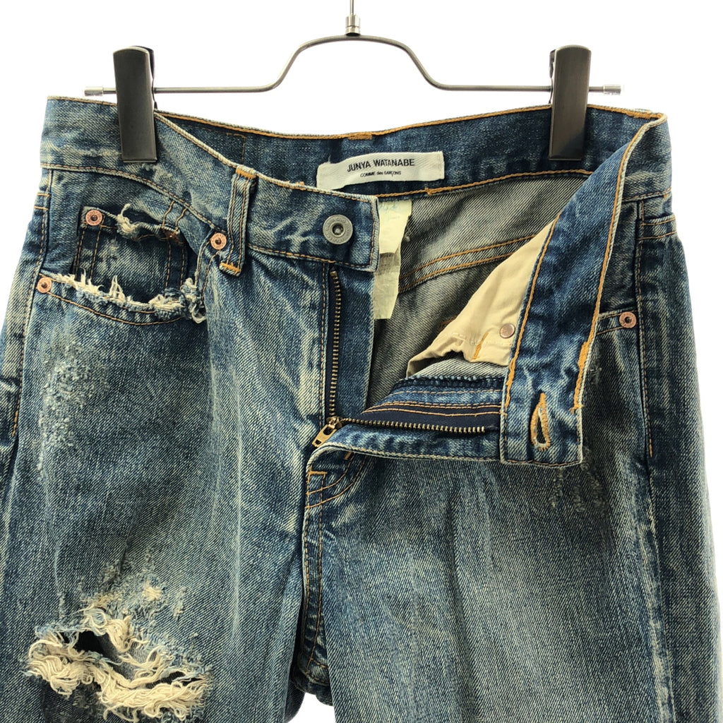 JUNYA WATANABE COMME des GARÇONS / 渡邊淳也 | 2005 秋冬 |牛仔/植絨仿舊牛仔長褲 | L 號 |女性的