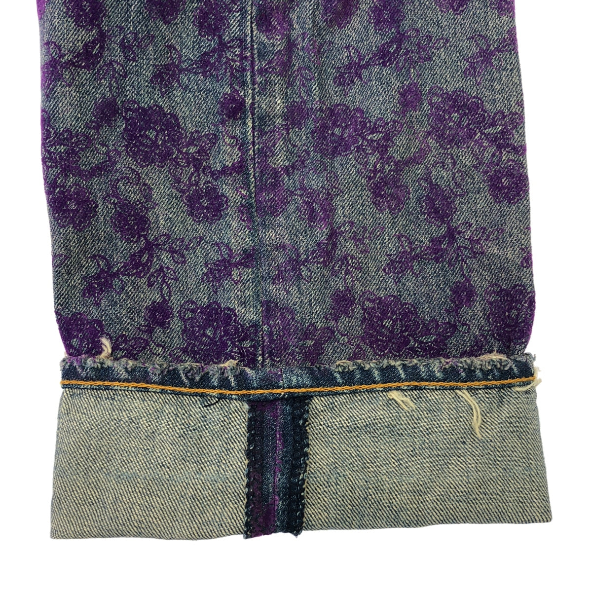 JUNYA WATANABE COMME des GARÇONS / 渡邊淳也 | 2005 秋冬 |牛仔/植絨仿舊牛仔長褲 | L 號 |女性的