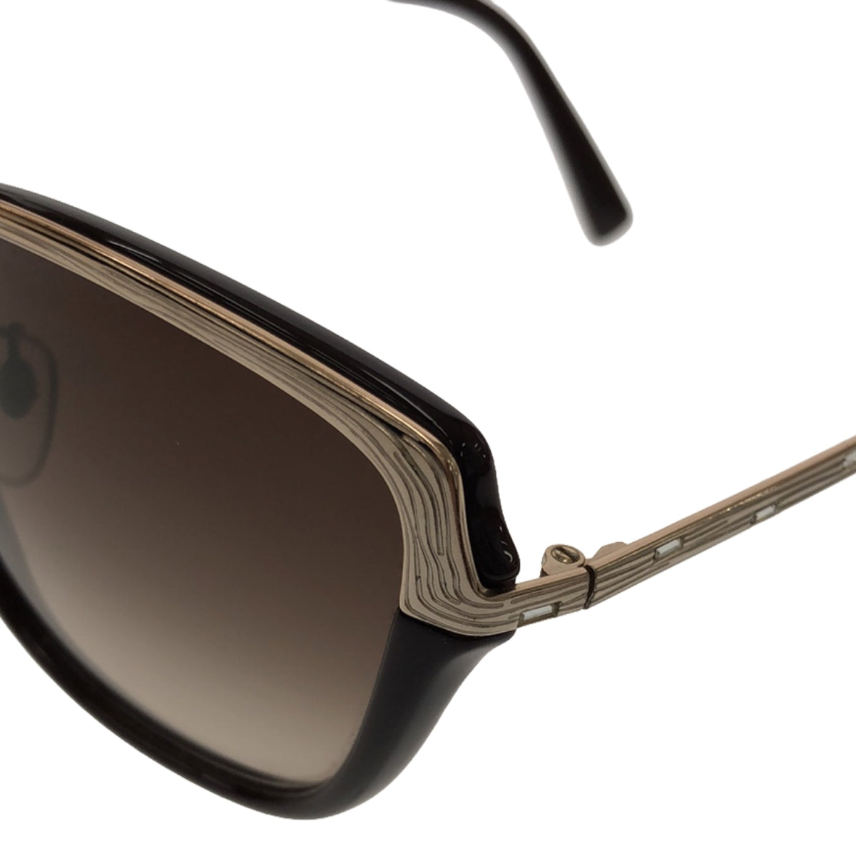 FENDI / 펜디 | FS5300R 메탈 콤비네이션 선글라스 | 59□14-604 | 브라운 | 여성