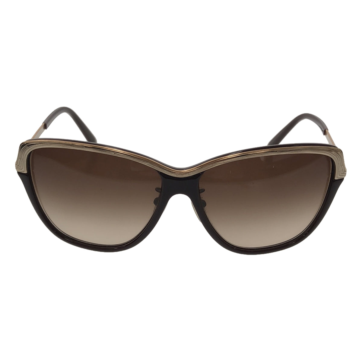 FENDI / 펜디 | FS5300R 메탈 콤비네이션 선글라스 | 59□14-604 | 브라운 | 여성