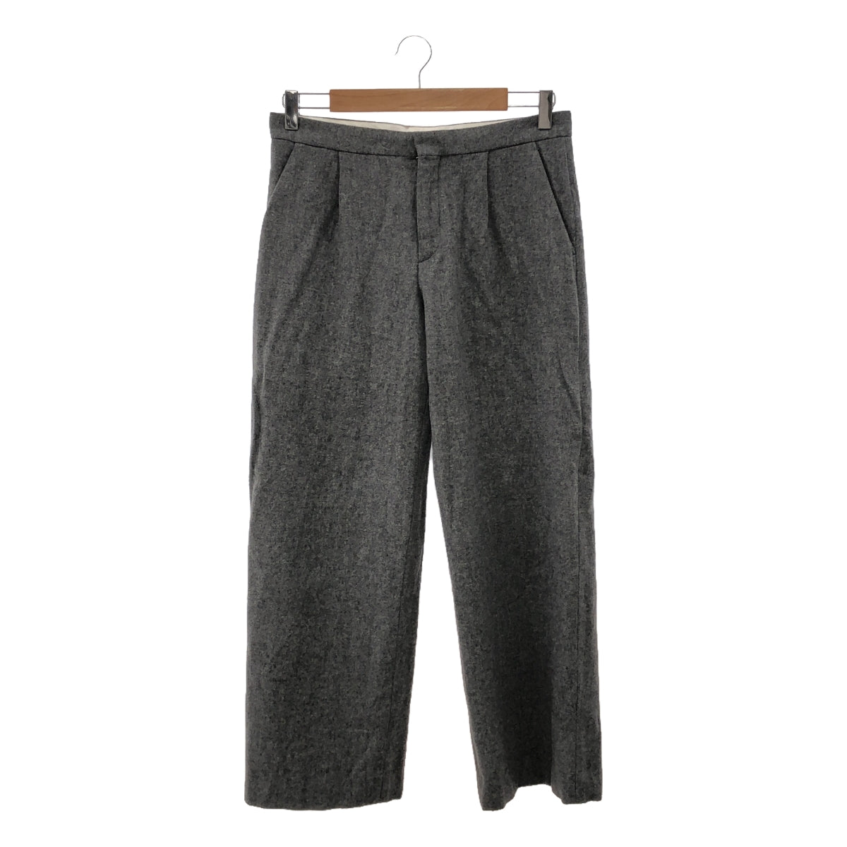 Drawer | Wool lined silk pleated wide pants | Size 36 | Women's