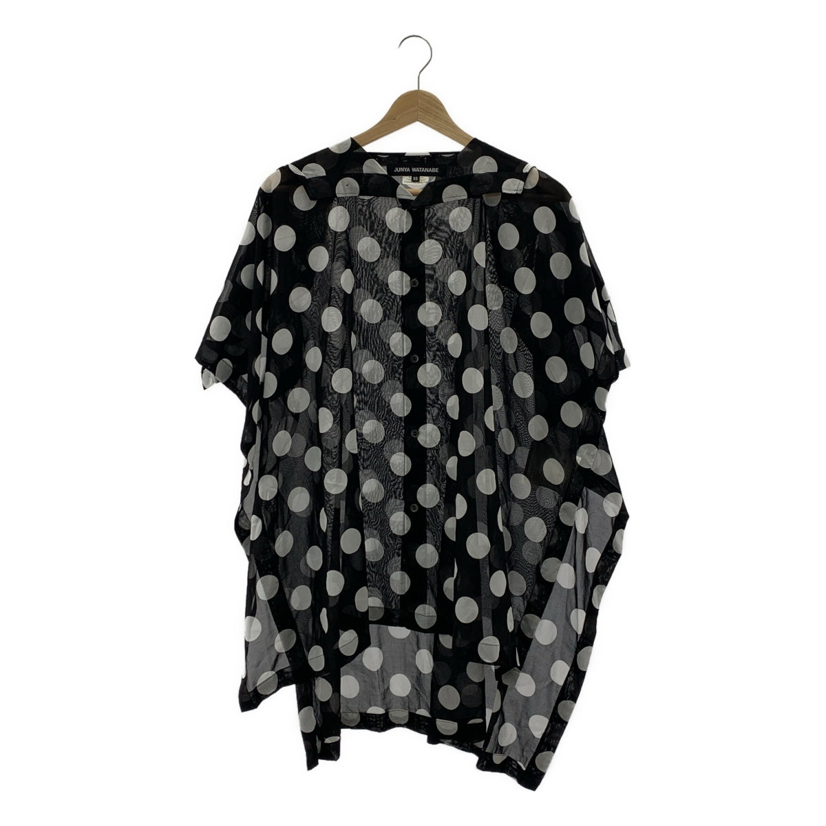 JUNYA WATANABE COMME des GARCONS / 준야와타나베 | 2022SS | 도트 변형 시어 오버 셔츠 블라우스 | XS | 여성