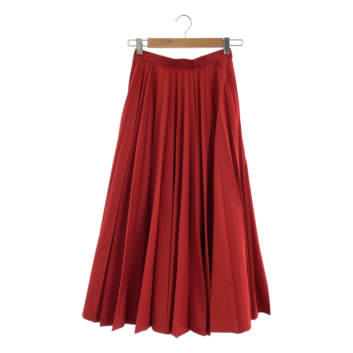 JUNYA WATANABE COMME des GARCONS / 준야와타나베 | 2016AW | 주름 가공 롱 스커트 | XS | 레드 |