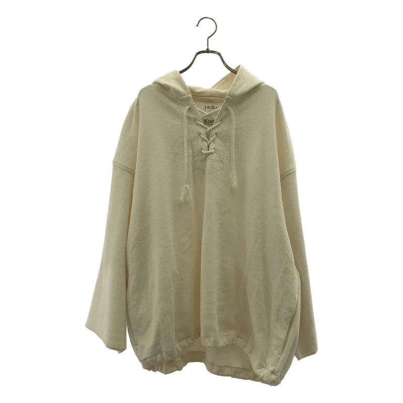 L'Appartement / アパルトモン | ×KURO / クロ別注 レースアップ  Vネック サーマルパーカー | 1 | レディース