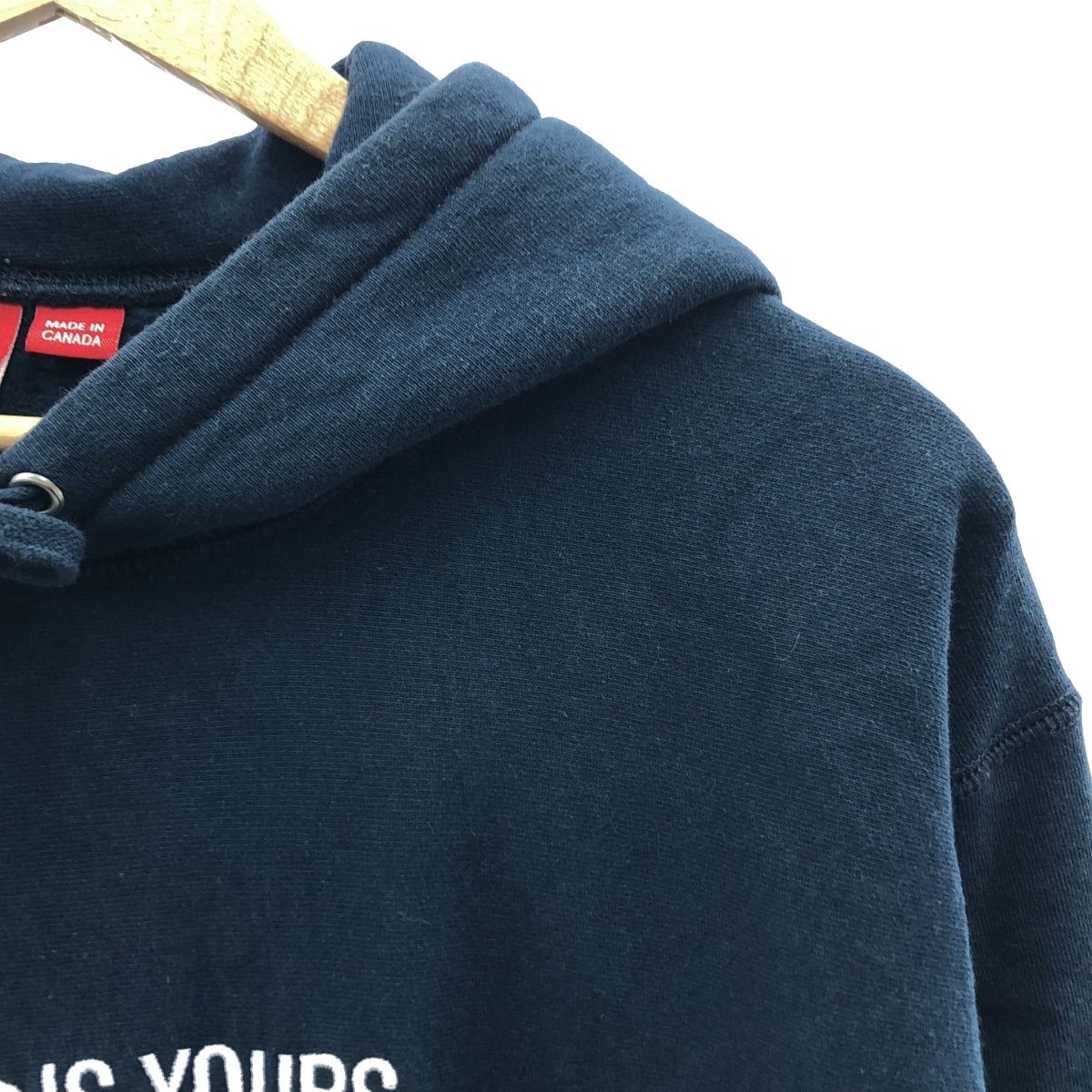 SUPREME / シュプリーム | World Is Yours Hooded Sweatshirt ロゴ 刺しゅう パーカー | L | ネイビー | メンズ