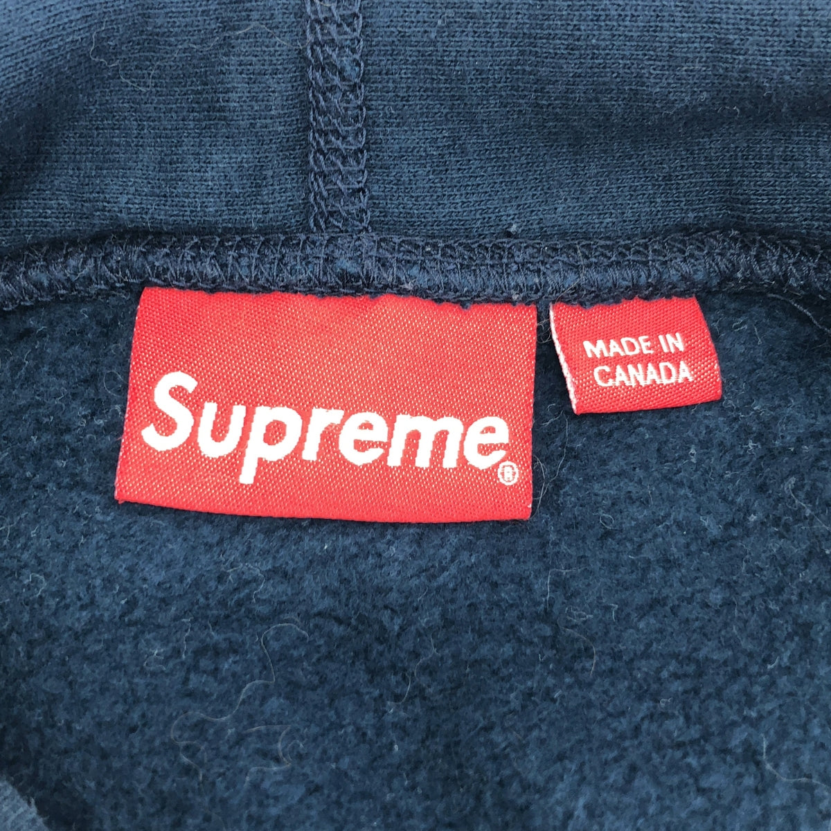 SUPREME / シュプリーム | World Is Yours Hooded Sweatshirt ロゴ 刺しゅう パーカー | L | ネイビー | メンズ