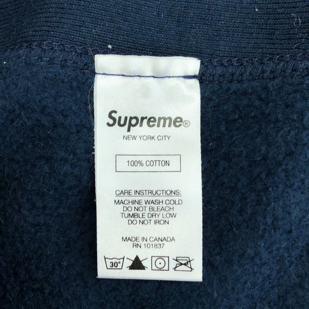 SUPREME / シュプリーム | World Is Yours Hooded Sweatshirt ロゴ 刺しゅう パーカー | L | ネイビー | メンズ