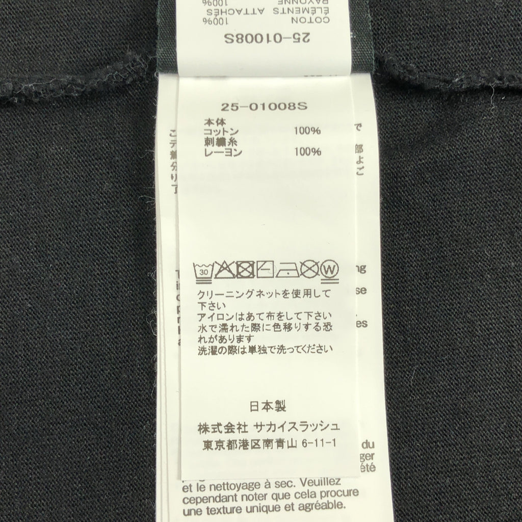 sacai | 2025 秋冬 | 野獸家園印花T卹 | 尺寸 2 | 男款