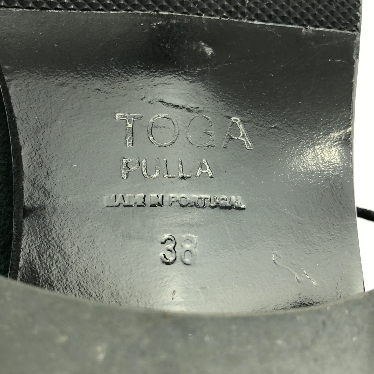 TOGA PULLA / トーガプルラ | スウェードレザー スタッズ レースアップブーツ | 38 | レディース