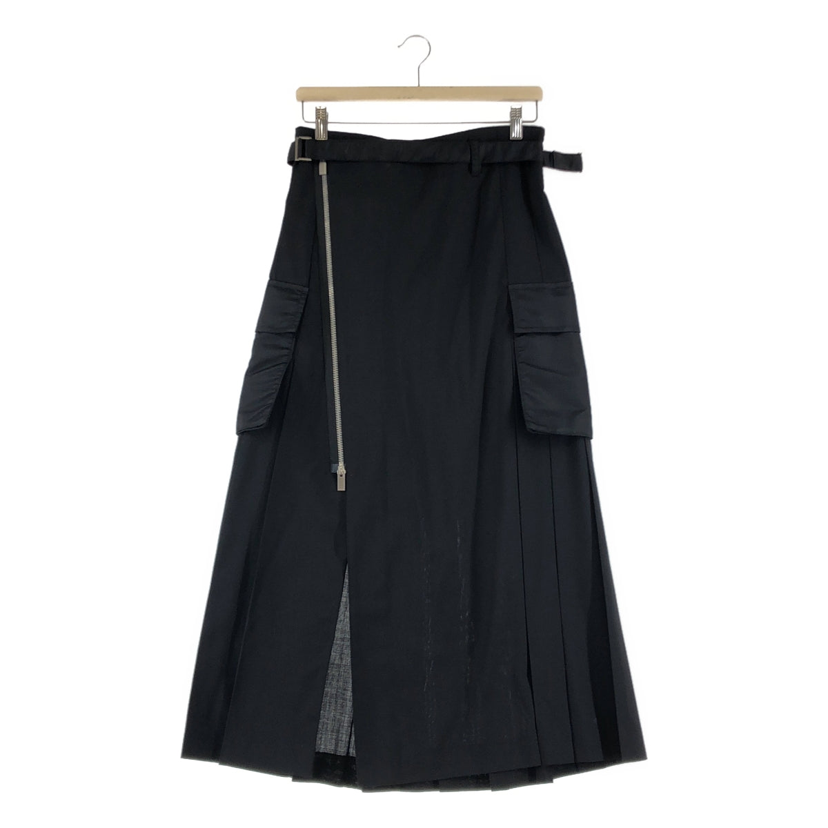 sacai / サカイ | 2024AW | Nylon Twill Skirt ナイロンツイル カーゴポケット プリーツスカート | 3 | レディース