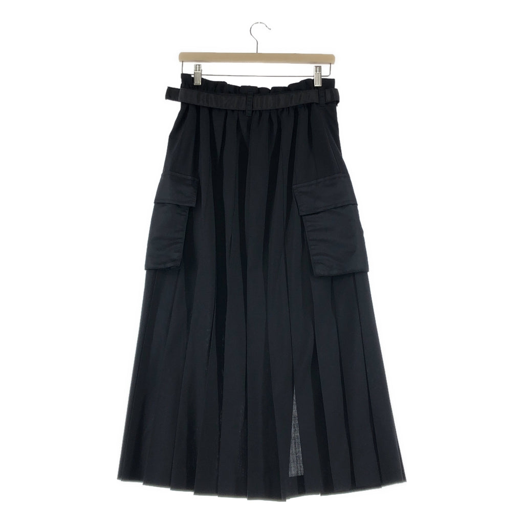 sacai / サカイ | 2024AW | Nylon Twill Skirt ナイロンツイル カーゴポケット プリーツスカート | 3 | レディース