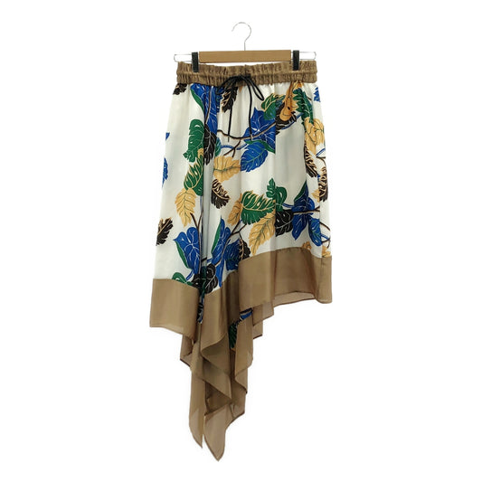 sacai / サカイ | × SUN SURF プリント アシンメトリースカート | 2 | レディース