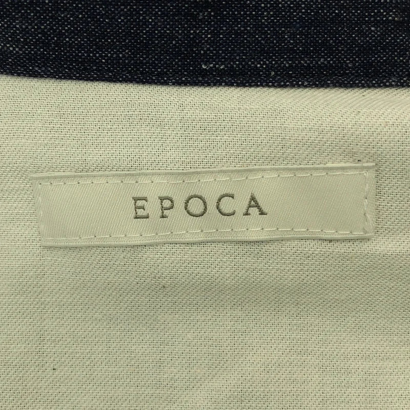 EPOCA / エポカ | リネン レーヨン ストレッチ シャツカラー ドレス ワンピース | 40 | レディース