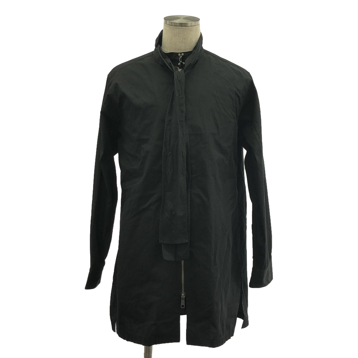 Ground Y / 그라운드와이 | 2023AW | 지퍼 오버 셔츠 재킷 | 3 | 블랙 | 남성