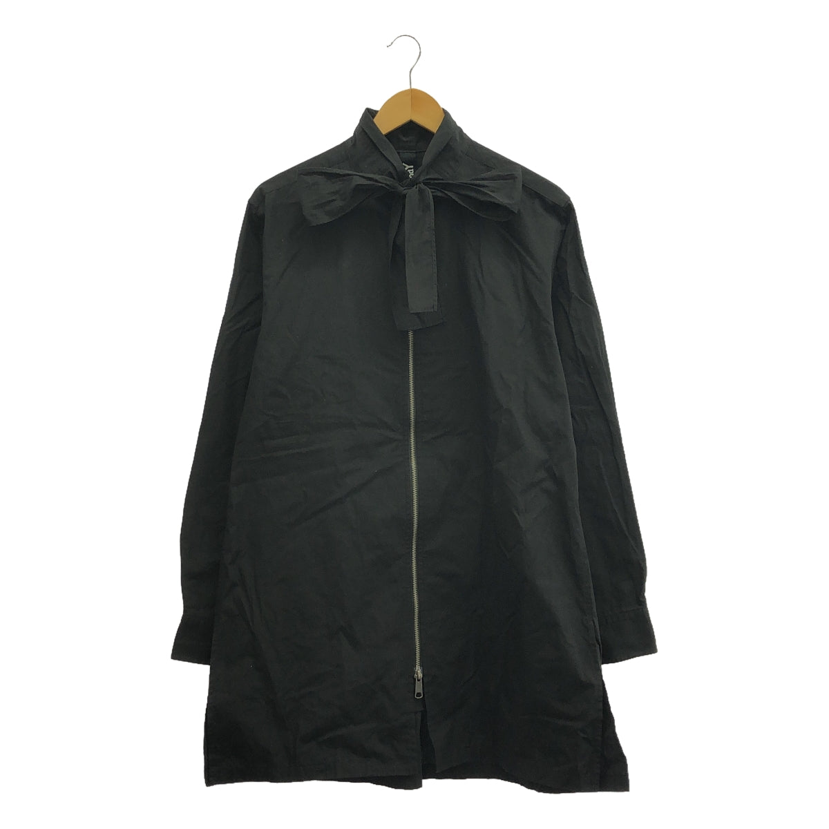 Ground Y / 그라운드와이 | 2023AW | 지퍼 오버 셔츠 재킷 | 3 | 블랙 | 남성