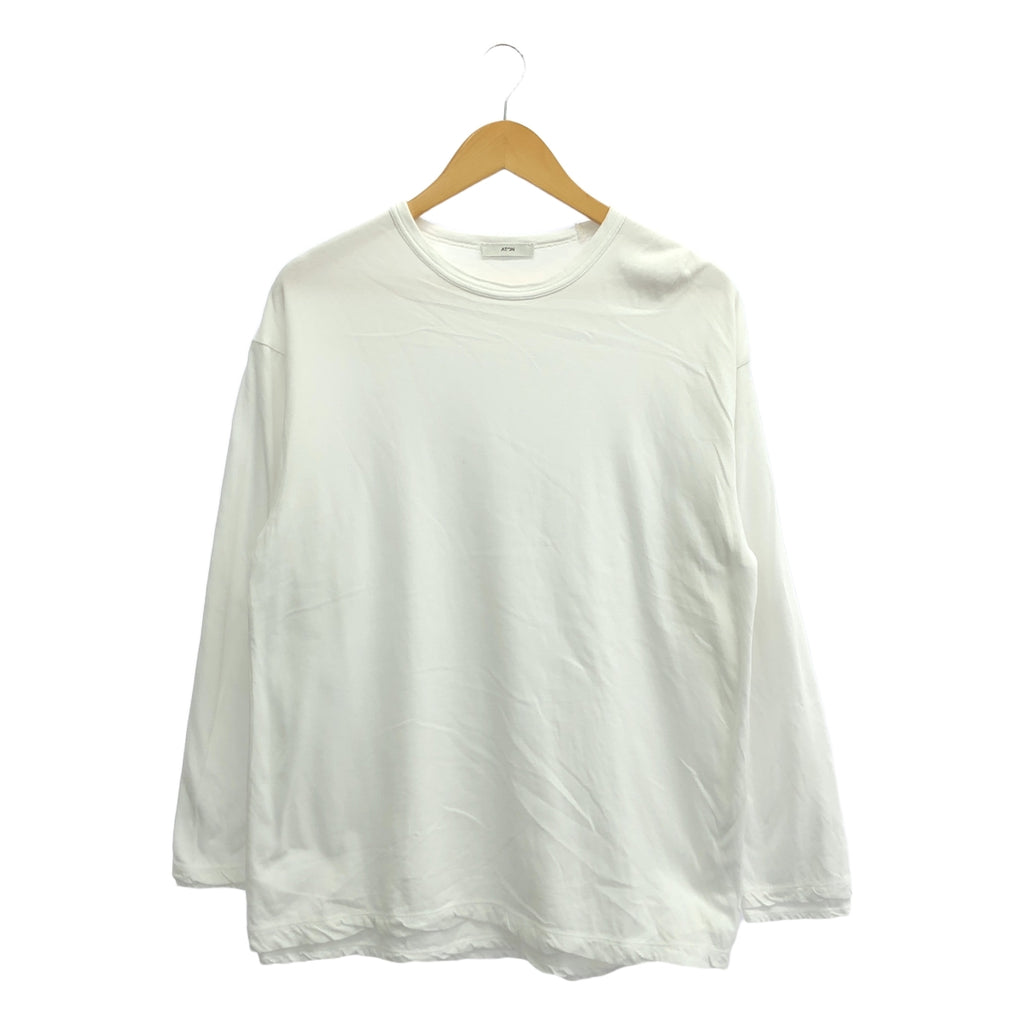 ATON / エイトン | Fresca single jersey layerd crewneck pullover プルオーバー | 2 | ホワイト | レディース