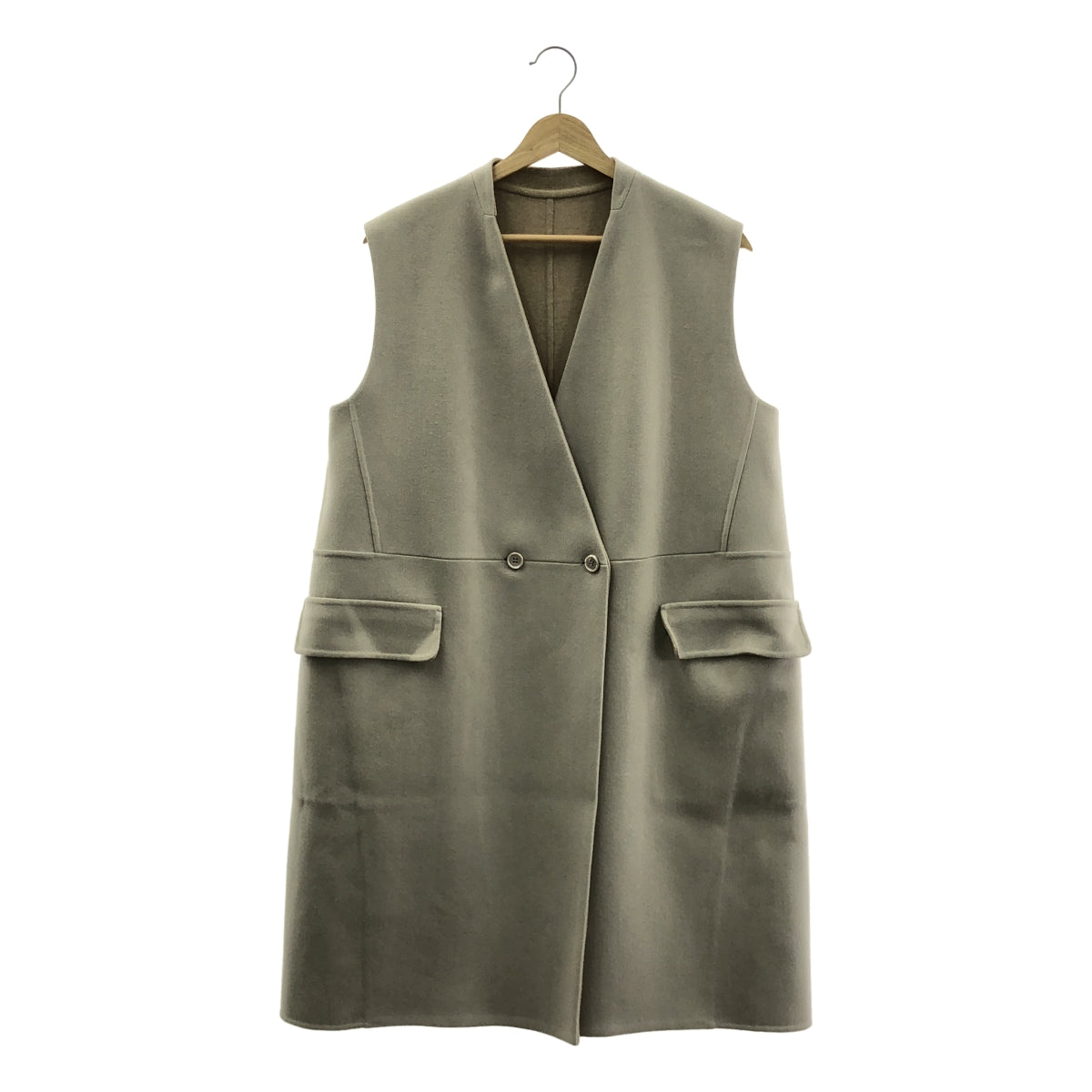 Drawer / ドゥロワー | ウールメルトンリバーシブルジレ コート | 38 | レディース